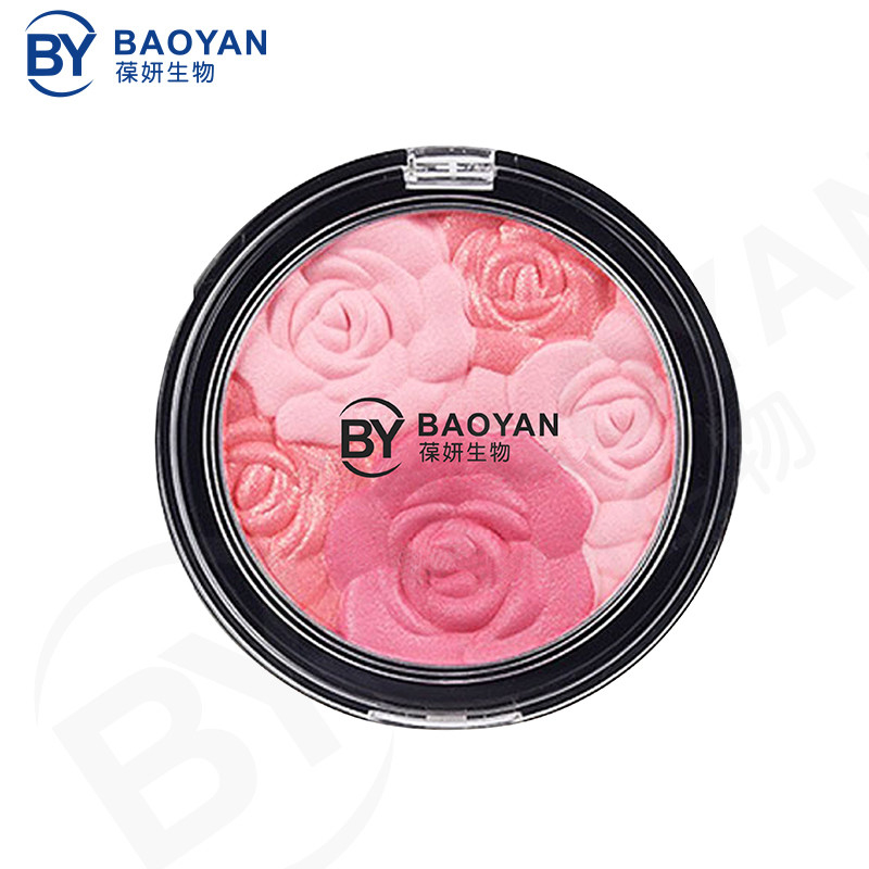 Blooming Rose Flower Contour Blush Highlight Waterproof Glitter Matte Pigmented